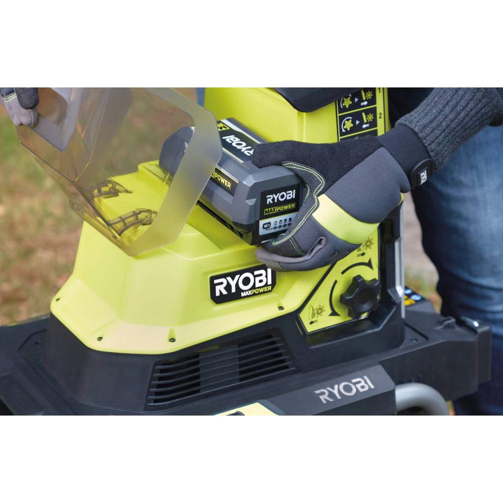 Садовий подрібнювач Ryobi Max Power RY36SHX40-0 36В, 40мм, 55л, фреза низькошумний (без АКБ та ЗУ) (5133005451) - зображення 7