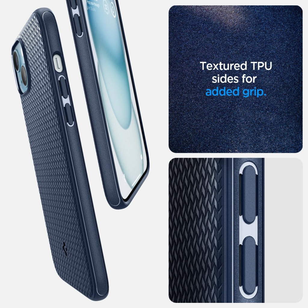 Чохол до мобільного телефона Spigen Apple iPhone 15 Plus Mag Armor MagFit Navy Blue (ACS06672) - изображение 7