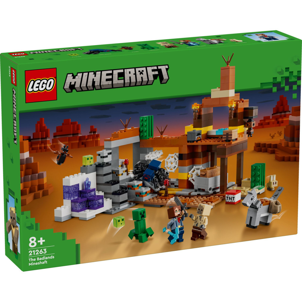 Конструктор LEGO Minecraft Покинута шахта у безплідних землях (21263) - зображення 1