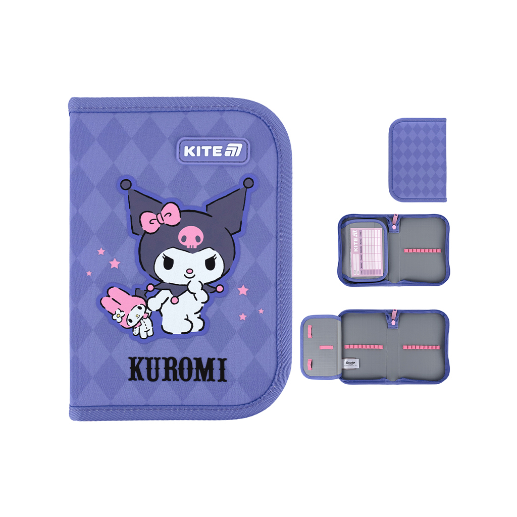 Пенал Kite Kuromi 621 HK-2, 1 відділення, 1 відворот (HK25-621-2) - зображення 1