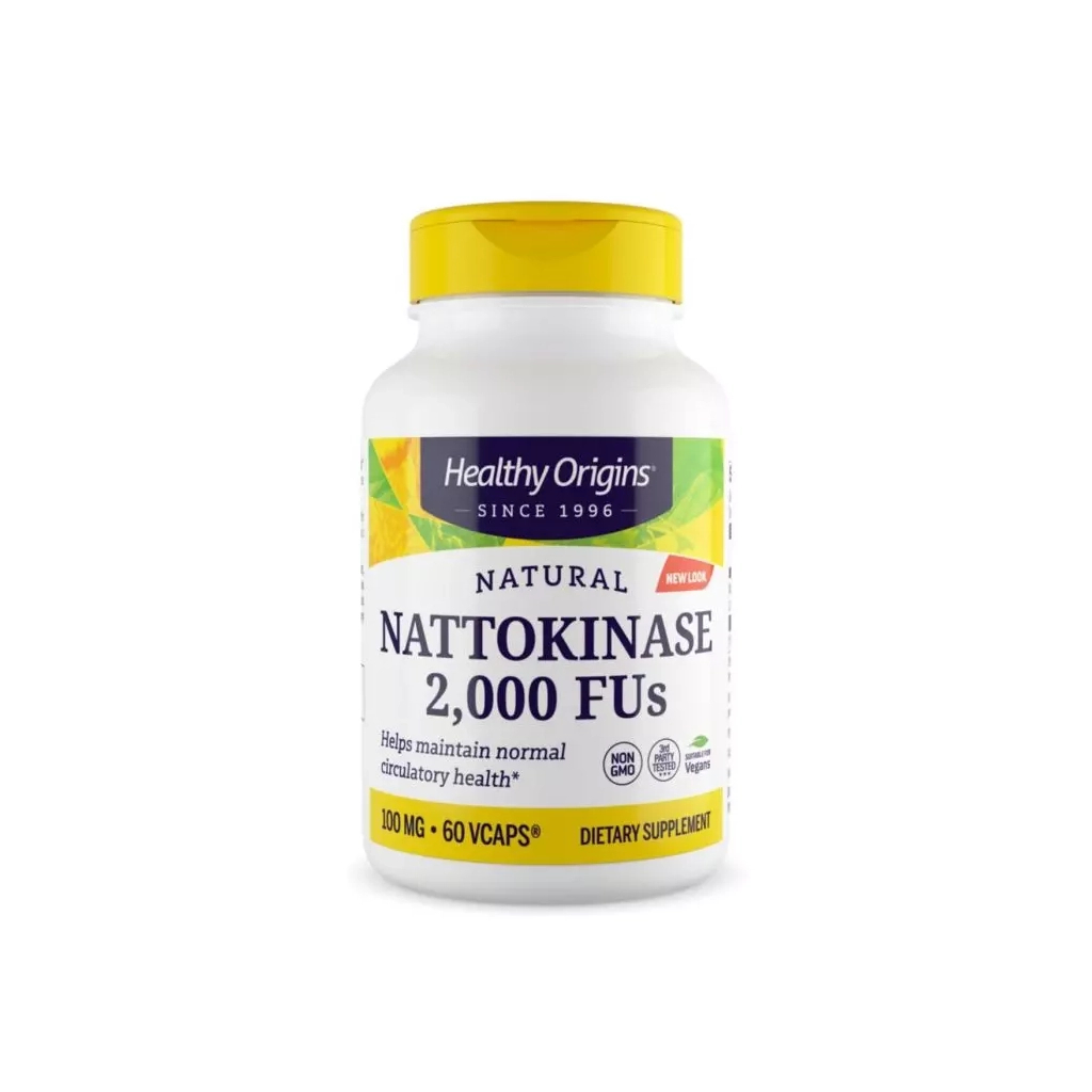 Пробіотики Healthy Origins Наттокіназа 100мг, 60 гелевих капсул (HO25157) - изображение 1