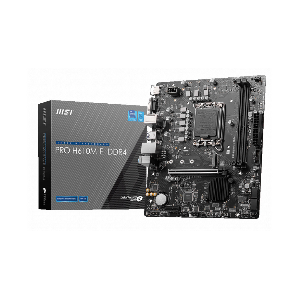 Материнська плата MSI PRO H610M-E DDR4 - зображення 2