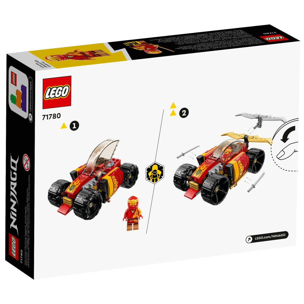 Конструктор LEGO Ninjago Гоночний автомобіль ніндзя Кая EVO 94 деталі (71780) - зображення 5