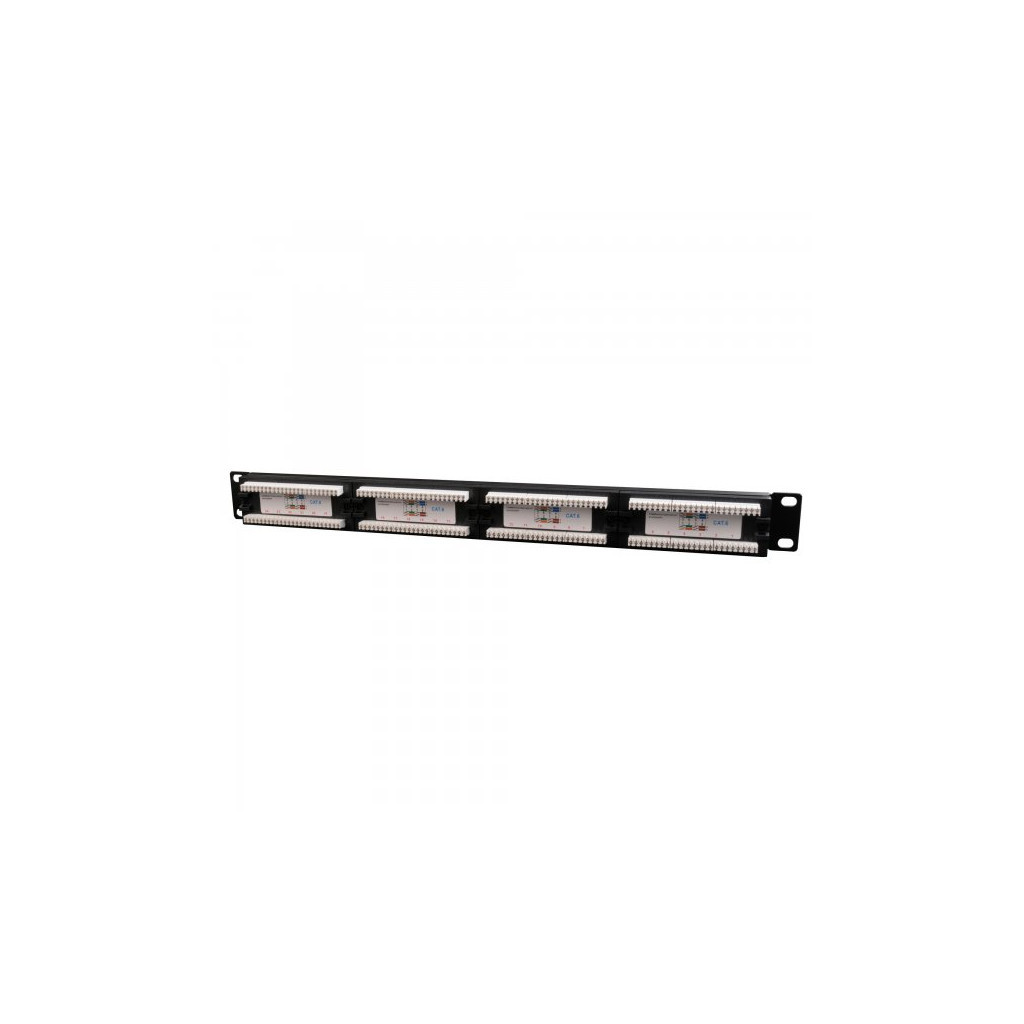 Патч-панель Cablexpert 19" 24xRJ-45 UTP cat.6, 1U, тип 110 (NPP-C624CM-001) - изображение 2