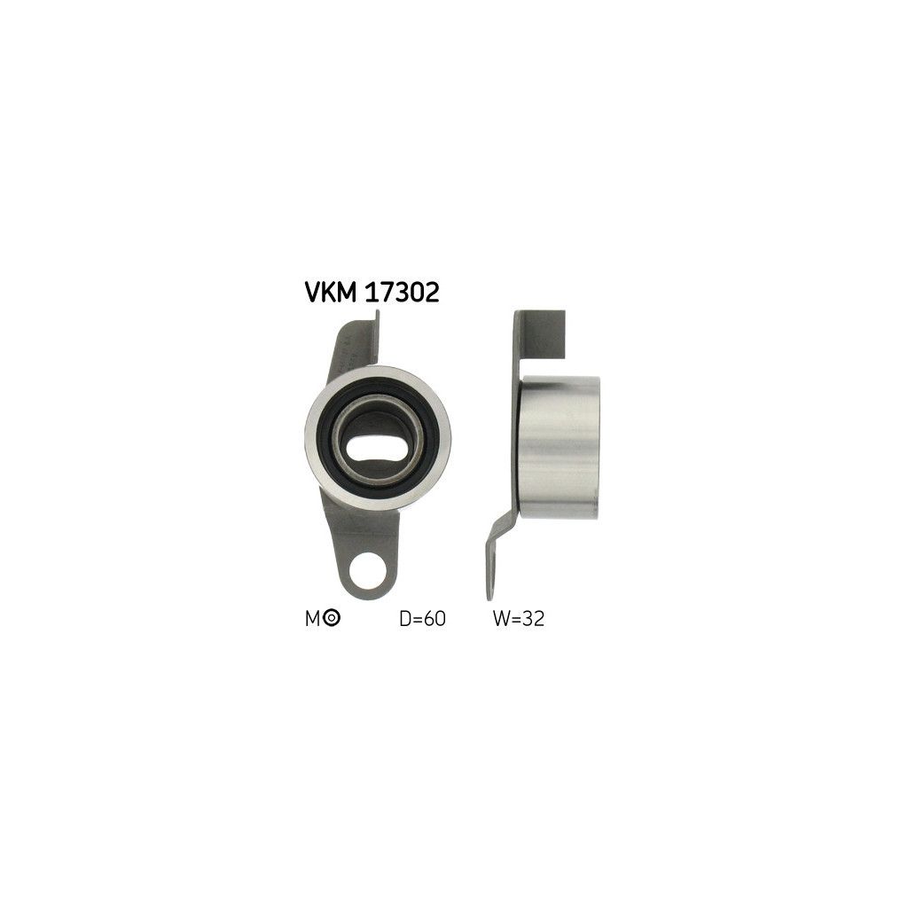 Ролик натягувача ременя SKF VKM 17302 - зображення 1