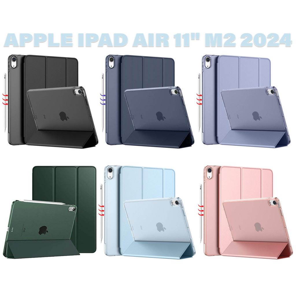 Чохол до планшета BeCover Tri Fold Hard Apple iPad Air 11" M2/M3 (2024/2025) Light Blue (711415) - зображення 8