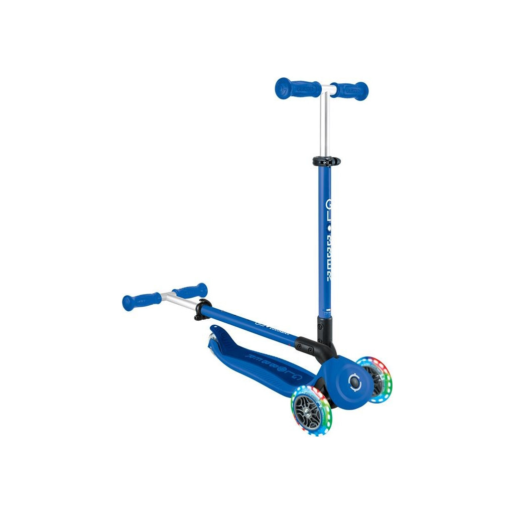 Самокат Globber Go Up Active 1+ до 20/50 кг Led синій/темно-синій (744-100) - зображення 5