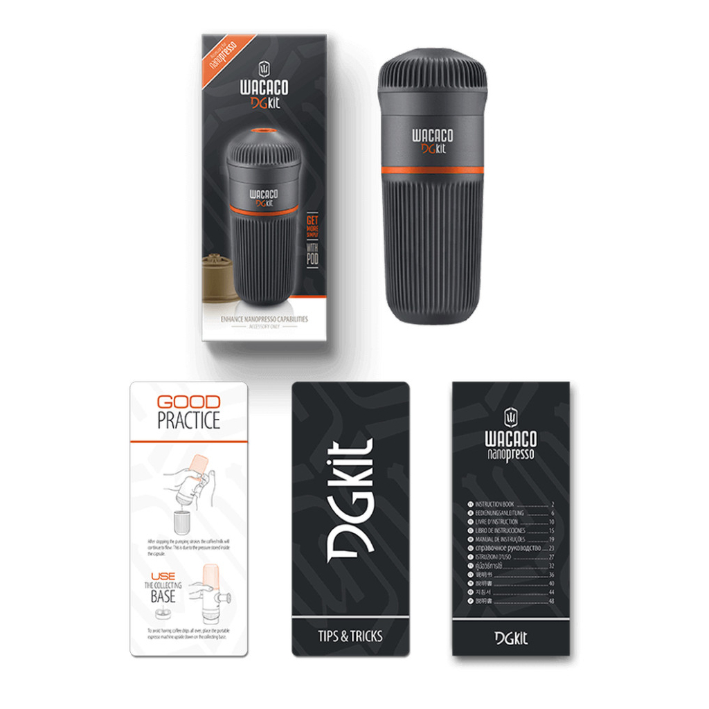 Аксесуар для кемпінгової кавоварки Wacaco Nanopresso DG Kit, резервуар 140мл, чашка, адаптер для капсул (DG_KIT) - зображення 3