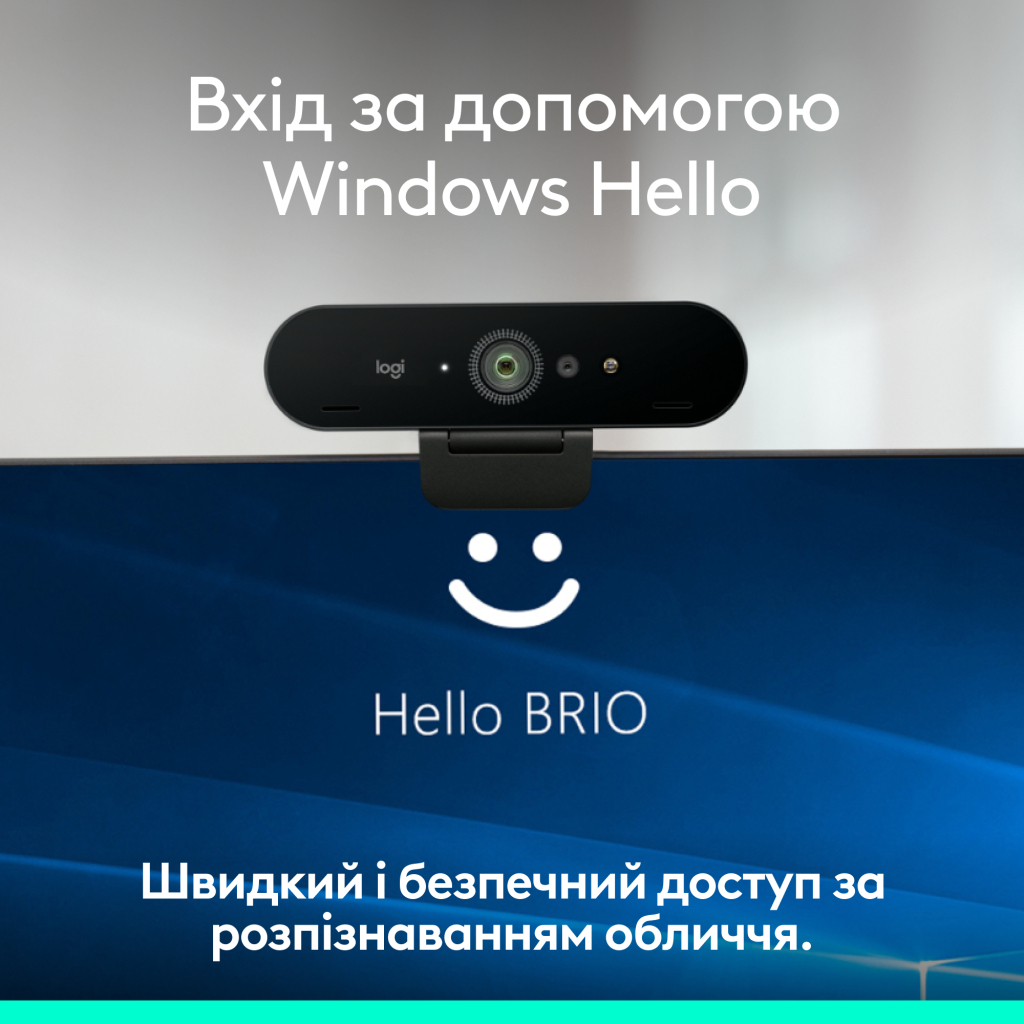 Веб-камера Logitech Brio 4K Ultra HD Graphite (960-001718) - зображення 7