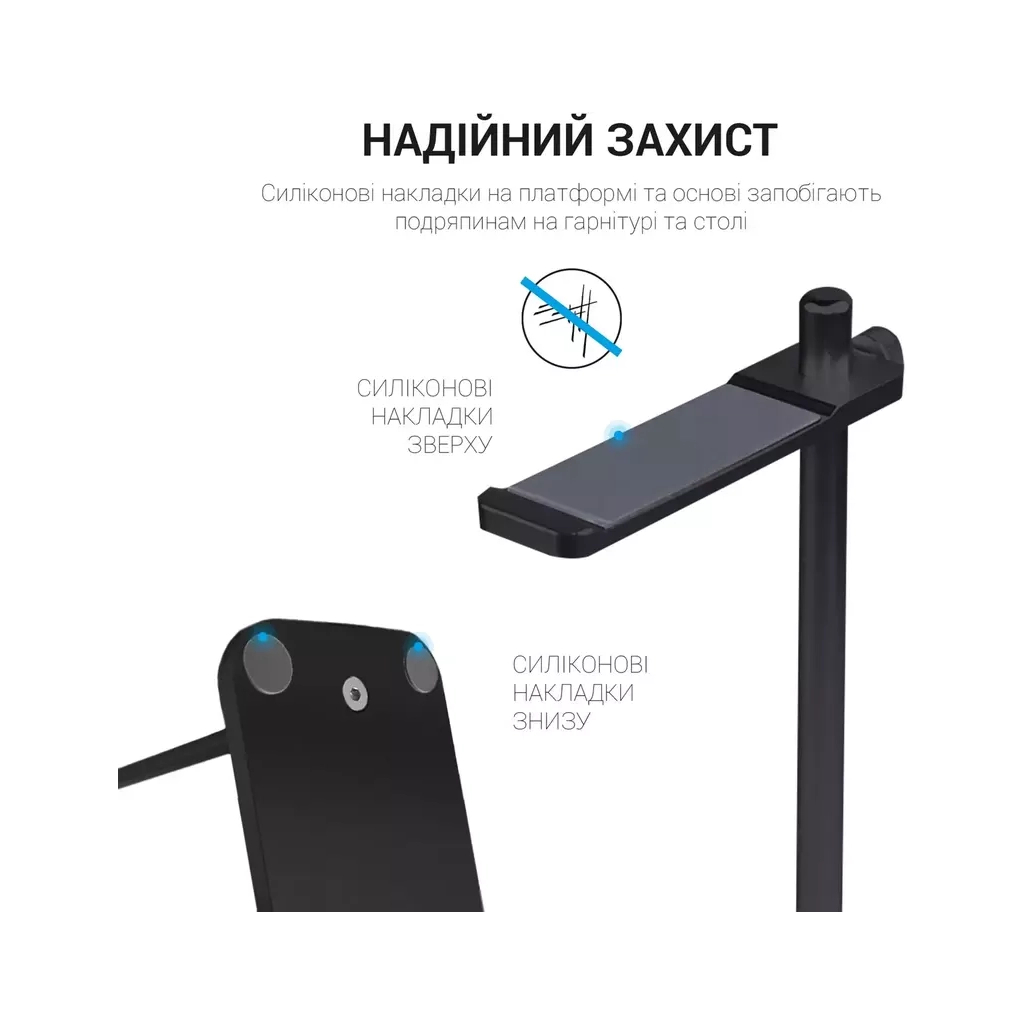 Підставка для гарнітури OfficePro Aluminum Alloys Black (LS350B) - зображення 8