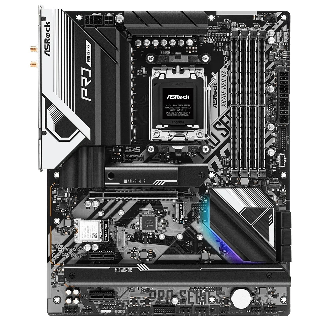 Материнська плата ASRock X670E PRO RS - зображення 2