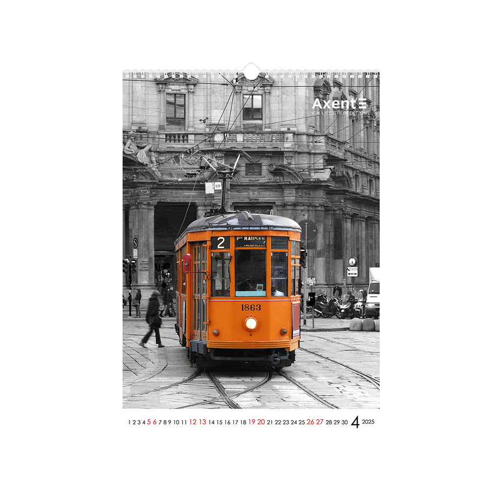 Календар Axent настінний А3 2025 рік One color art (8804-25-2-A) - зображення 5
