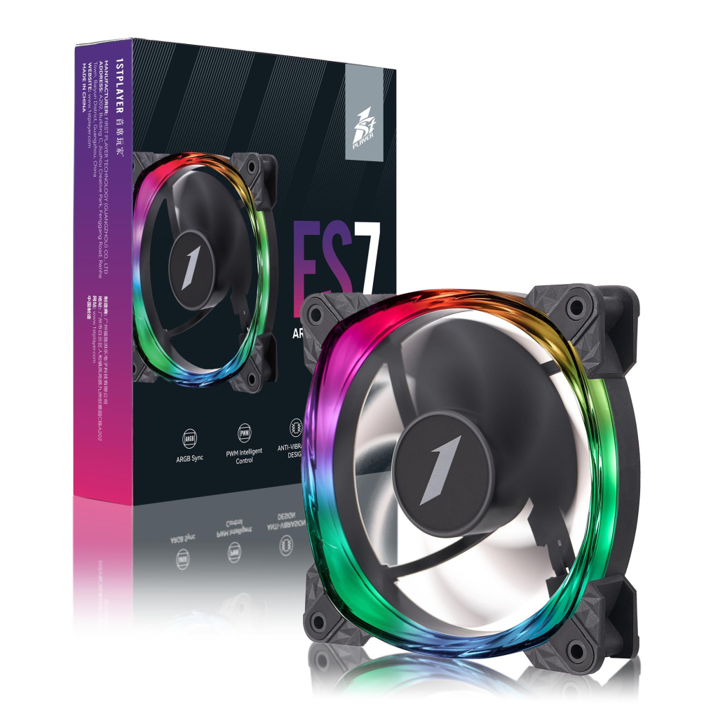 Кулер до корпусу 1stPlayer FS7 Black (FS7-BK-1IN1) - зображення 8