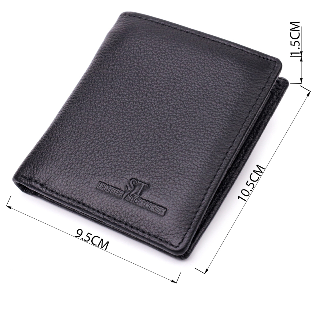 Гаманець ST Leather З натуральної шкіри Чорний (19466) - зображення 3