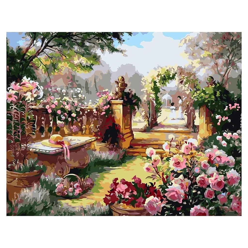 Картина по номерам Strateg Таємничий сад 40х50 см (VA-1795) - зображення 1