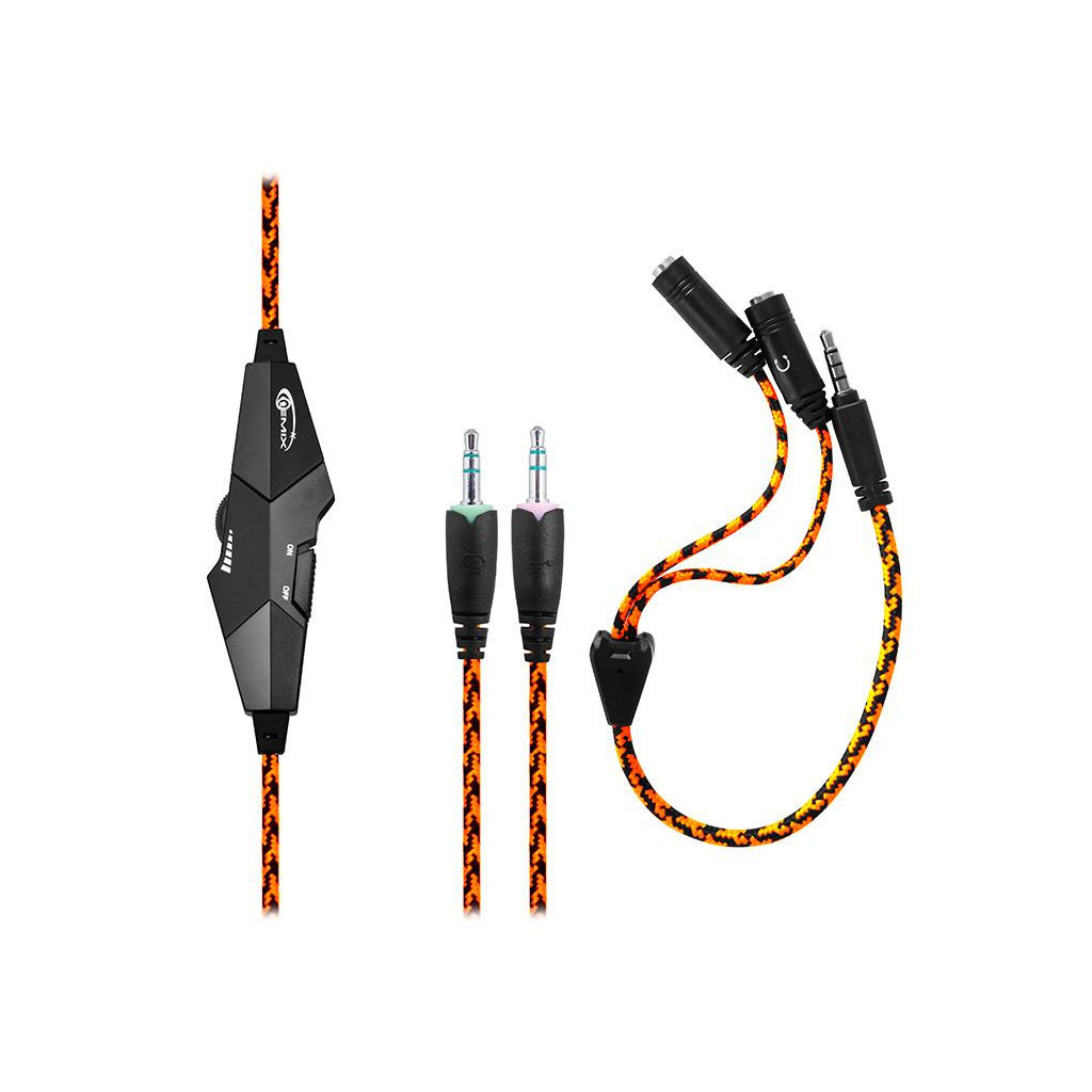 Навушники Gemix X-370 black-orange - зображення 4