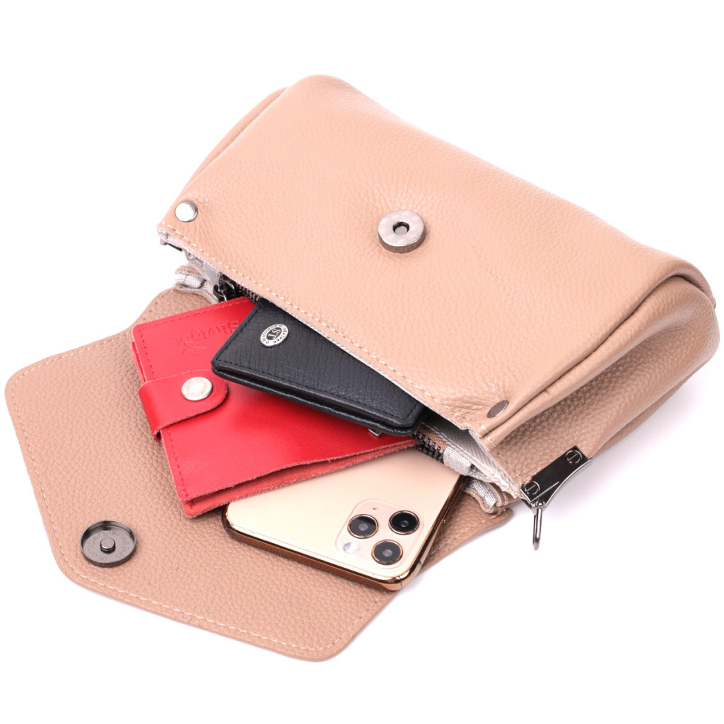 Сумка Vintage Компактна шкіряна жіноча (22256) - зображення 8