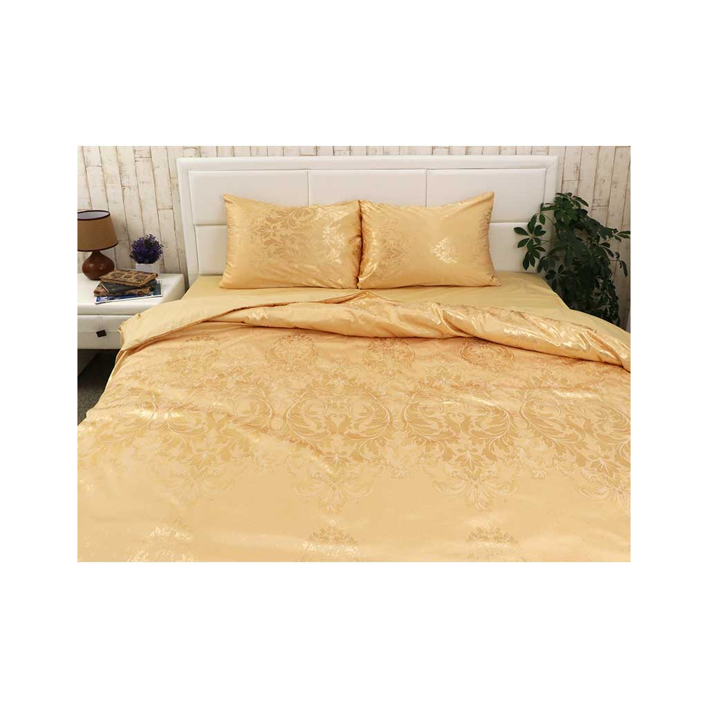 Постільна білизна Руно АЖ Золота сатин набивна двоспальна (655.137АЖ_Золото) - зображення 4