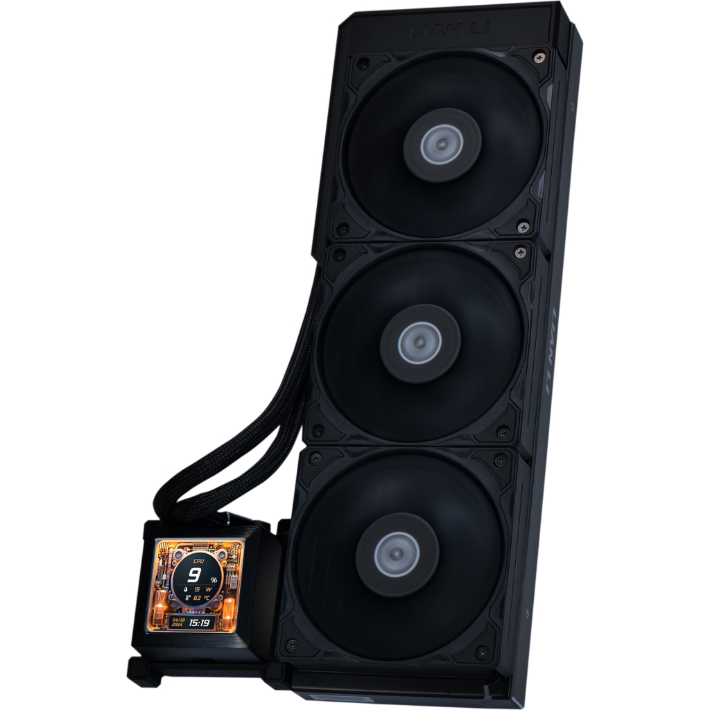 Система рідинного охолодження Lian Li HydroShift LCD 360S, Black (G89.GHSLCD36SB.00) - зображення 1