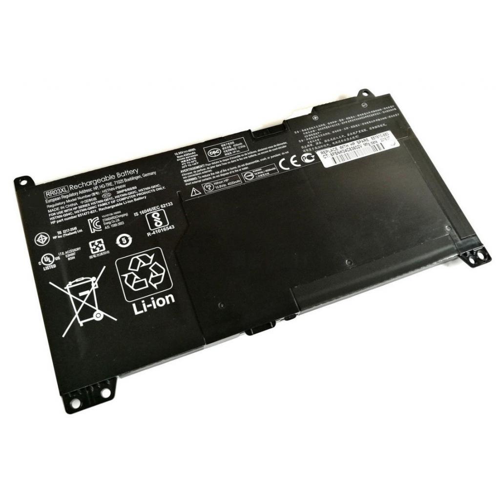 Акумулятор до ноутбука HP ProBook 450 G4 RR03XL, 48Wh (3930mAh), 3cell, 11.4V, Li-ion (A47318) - зображення 1