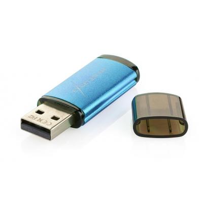 USB флеш накопичувач eXceleram 64GB A3 Series Blue USB 2.0 (EXA3U2BL64) - изображение 5