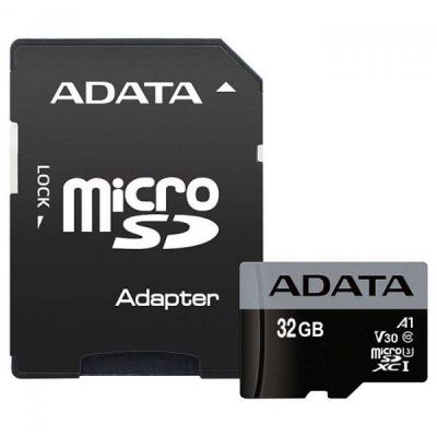 Карта пам'яті ADATA 32GB microSD class 10 UHS-I U3 A1 (AUSDH32GUI3V30SA1-RA1) - зображення 1