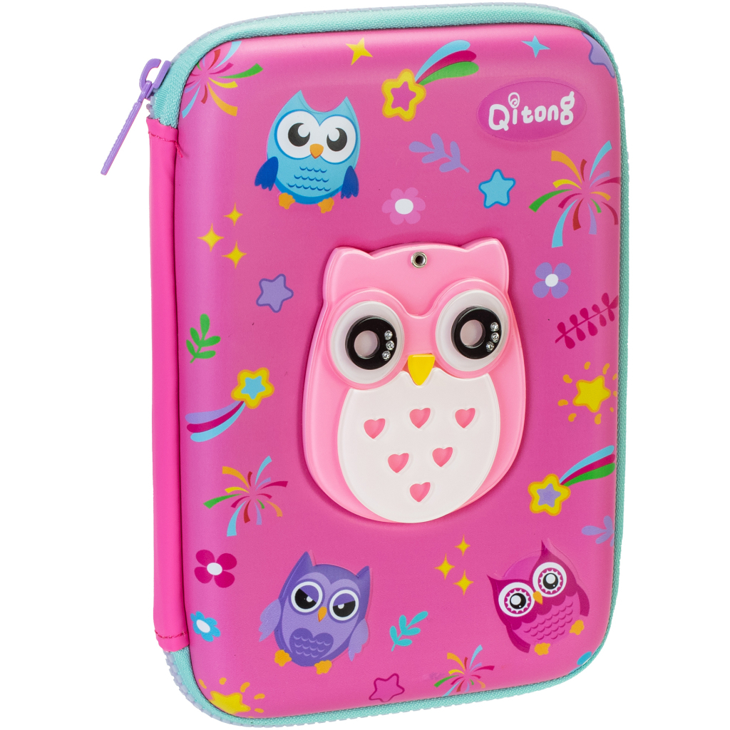 Пенал Cool For School з прихованим дзеркальцем 1 відділення з органайзером фуксія (QT-5760-Rosered) - зображення 1