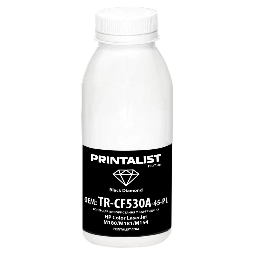 Тонер HP CLJ M180/M181/M154 45г Black Printalist (TR-CF530A-45-PL) - зображення 1
