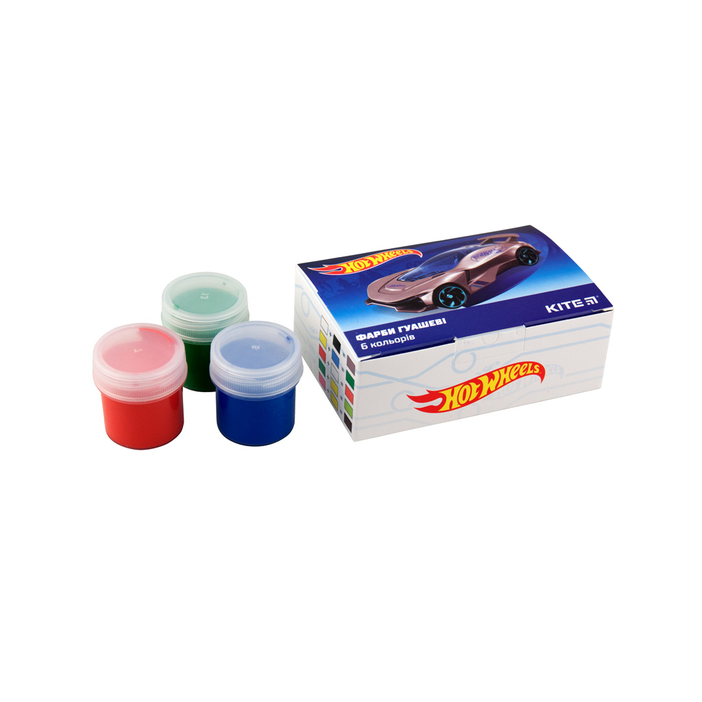 Гуашеві фарби Kite Hot Wheels 6 кол., 20мл (HW19-062) - зображення 2