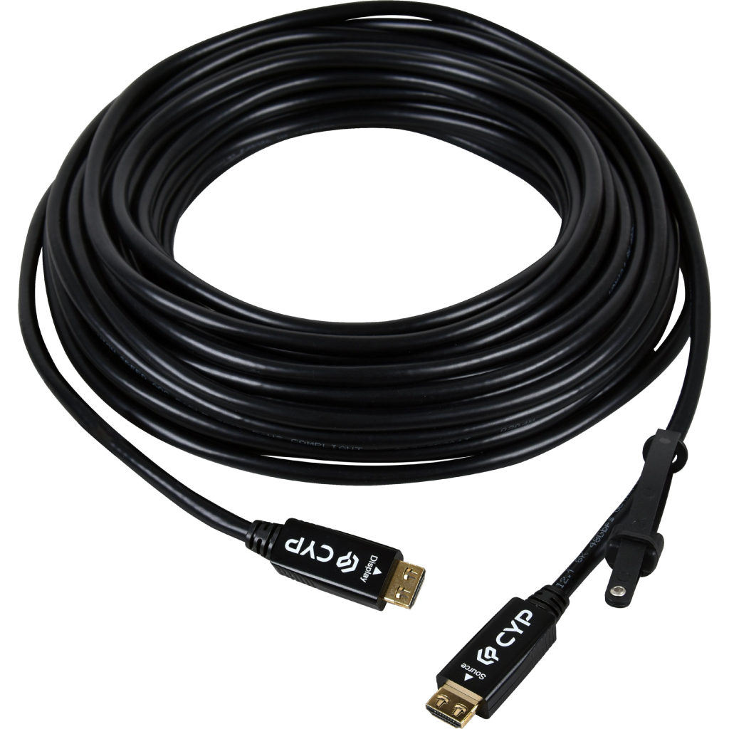 Кабель мультимедійний HDMI to HDMI 15.0m CBL-FH510-015 Active Optic 8K Cypress (CBL-FH510-015) - зображення 1