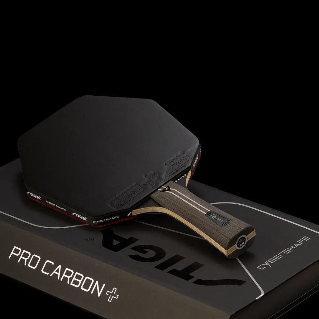 Ракетка для настільного тенісу Stiga Pro Carbon Plus Cybershape 5 Star FL (1215-0401-35) (931184) - зображення 6