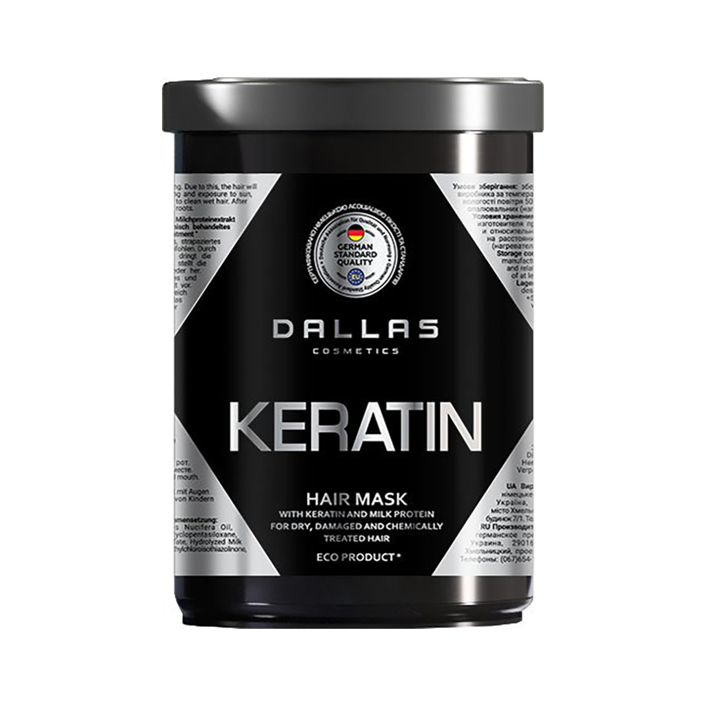 Маска для волосся Dalas Keratin з кератином і екстрактом молочного протеїну 1000 мл (4260637723246) - зображення 1