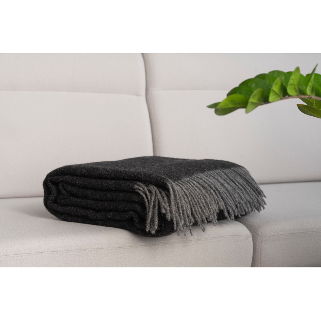 Плед Ardesto Leonardo Doubleface 100% вовна 140x200 см шоколад-беж (ART0401LD) - зображення 5