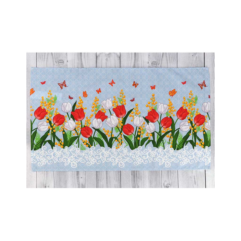 Рушник Руно вафельний набивний Весняні квіти -1, 45х80 см (202.15_Весняні квіти_1) - изображение 2