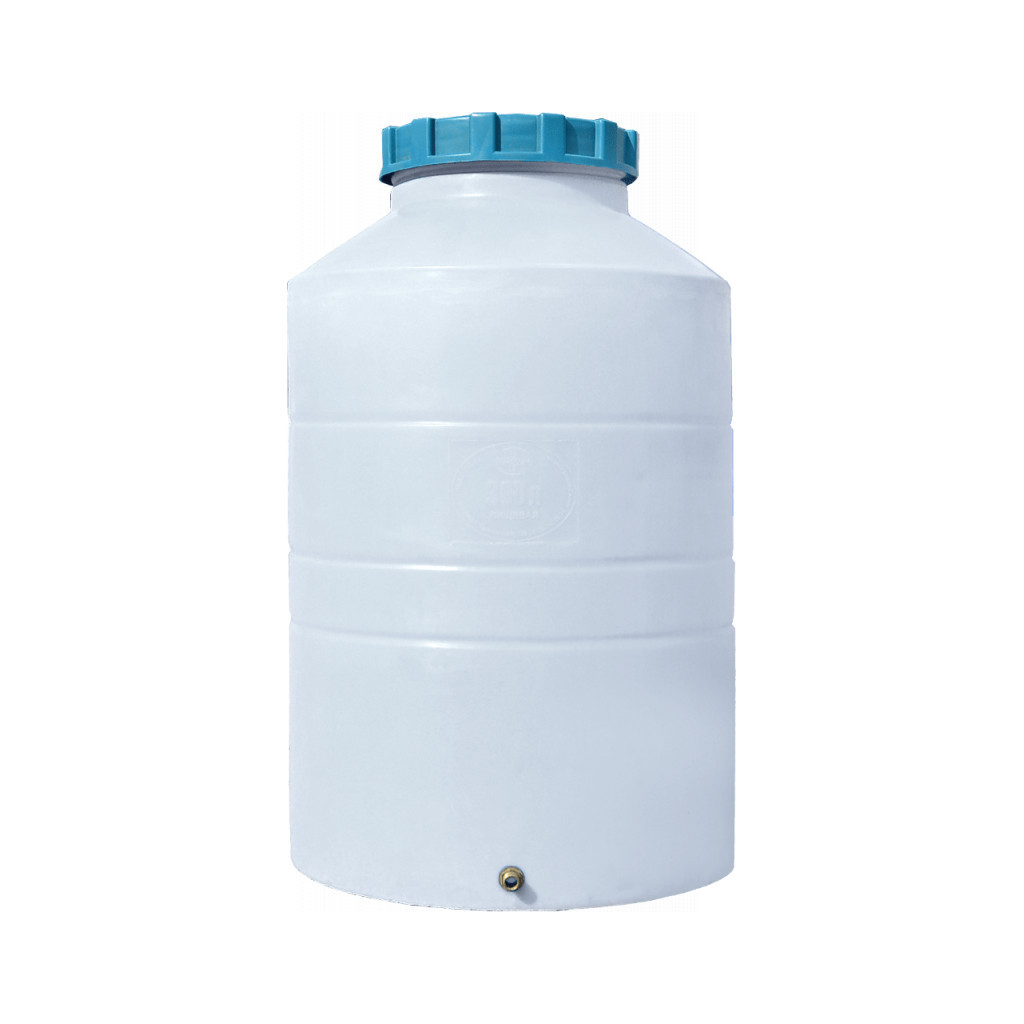 Ємність для води Пласт Бак вертикальна харчова 300 л біла (815) - зображення 2