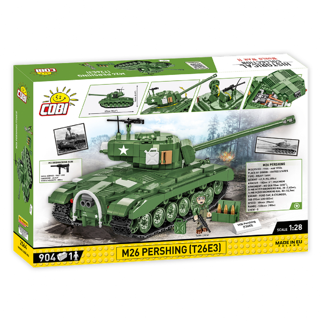 Конструктор Cobi Танк M26 ПершІнг 1:28, 904 деталі (COBI-2564) - зображення 2