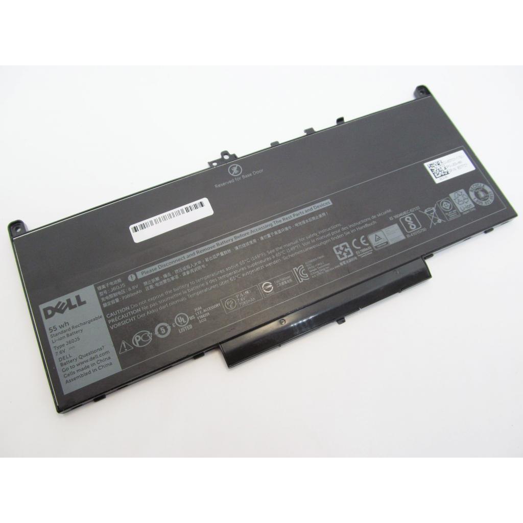 Акумулятор до ноутбука Dell Latitude E7470 J60J5, 55Wh (7080mAh), 4cell, 7.6V, Li-ion (A47251) - зображення 2