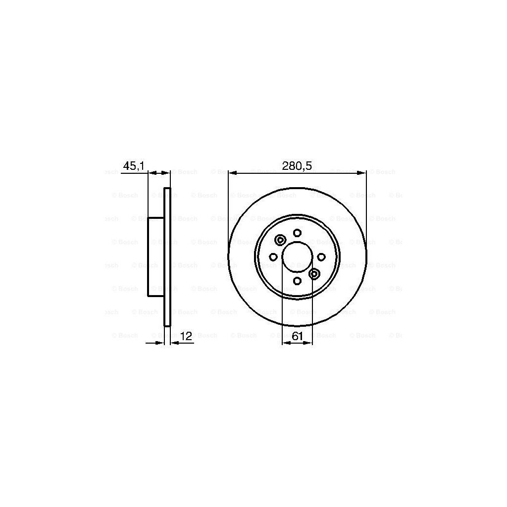 Гальмівний диск Bosch 0 986 479 195 - зображення 5