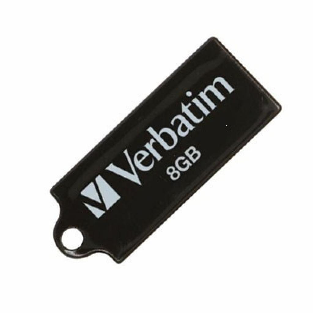 USB флеш накопичувач Verbatim 8Gb Store 'n' Go Micro black (44049) - зображення 1