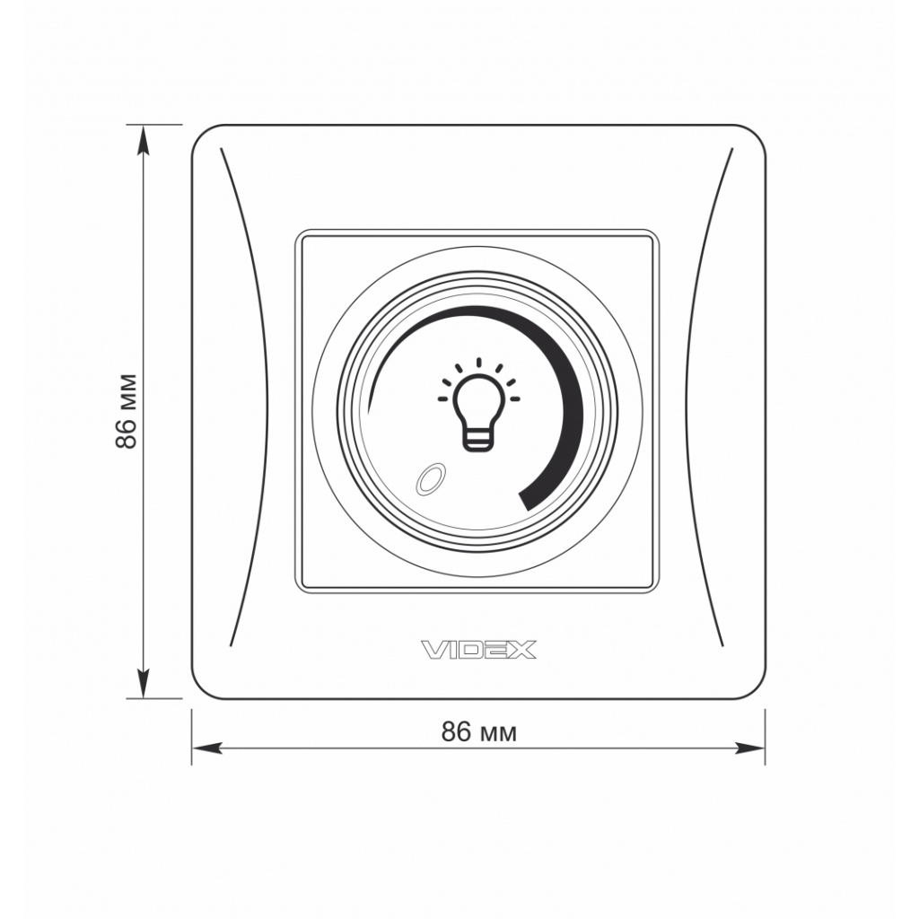 Світлорегулятор Videx BINERA LED 200Вт (VF-BNDML200-W) - изображение 6