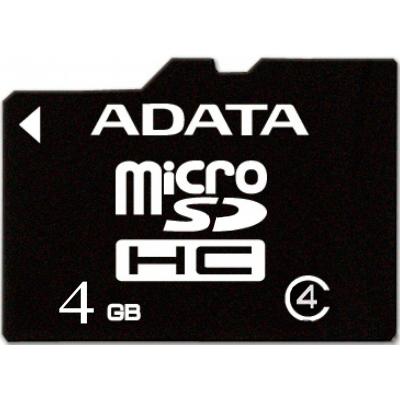 Карта пам'яті ADATA 4GB microSD class 4 (AUSDH4GCL4-R) - зображення 1