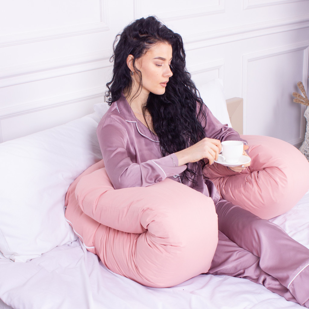 Подушка MirSon для вагітних та відпочинку Eco Line №8014 U-подібна Coral (2200006178385) - изображение 5