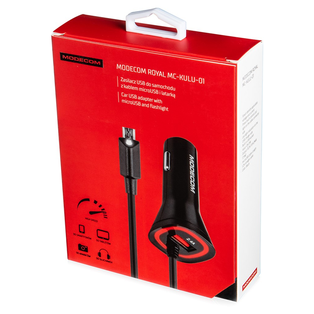 Зарядний пристрій Modecom USB 2.4A + cable Micro USB Royal KULU-01 (ZT-MC-KULU-01) - зображення 6
