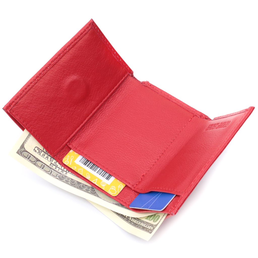 Гаманець ST Leather З натуральної шкіри Червоний (22741) - зображення 7