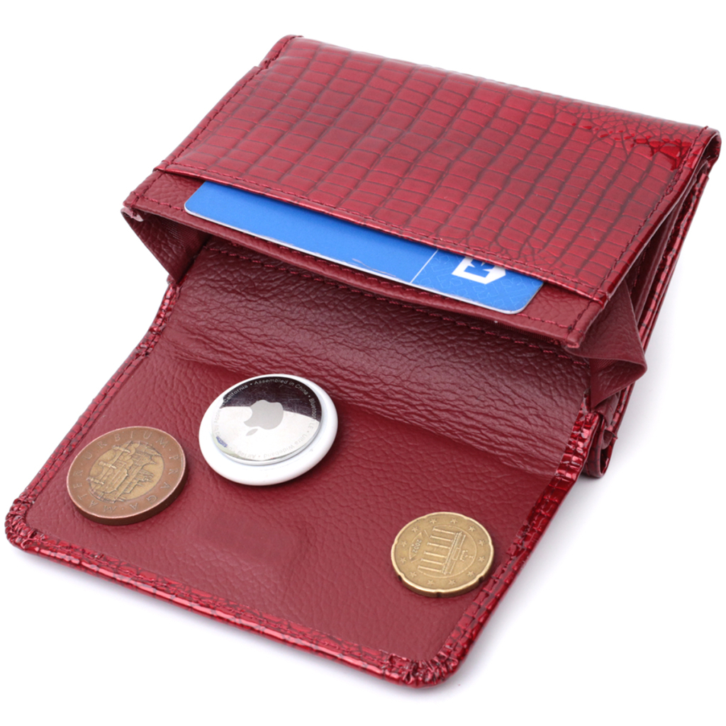 Гаманець ST Leather З натуральної шкіри Червоний (22731) - зображення 9