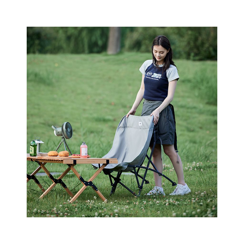 Крісло складане Naturehike CNK23JU0001, світло-сіре (6976023929786) - зображення 2