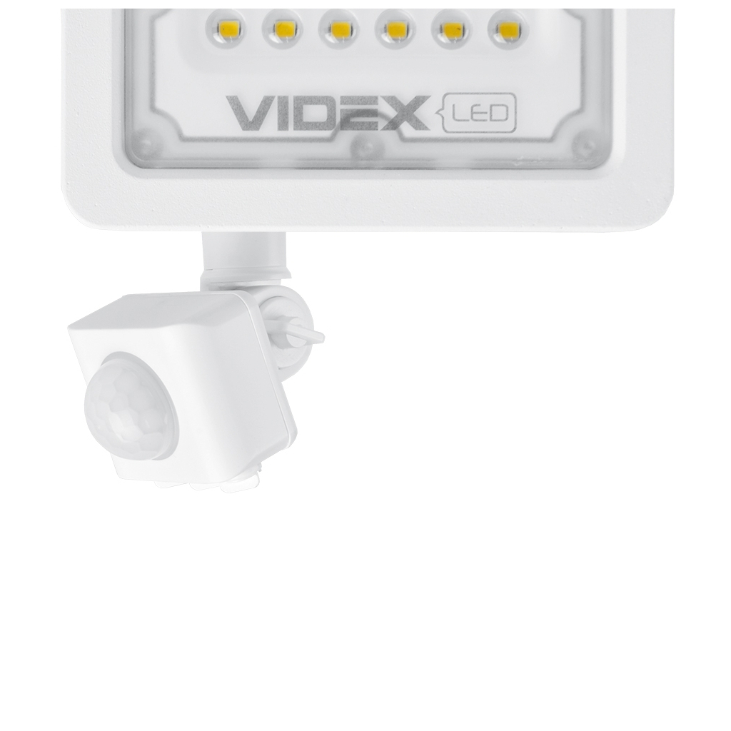 Прожектор Videx LED 10W 5000K з датчиком руху (VL-F2e105W-S) - зображення 3