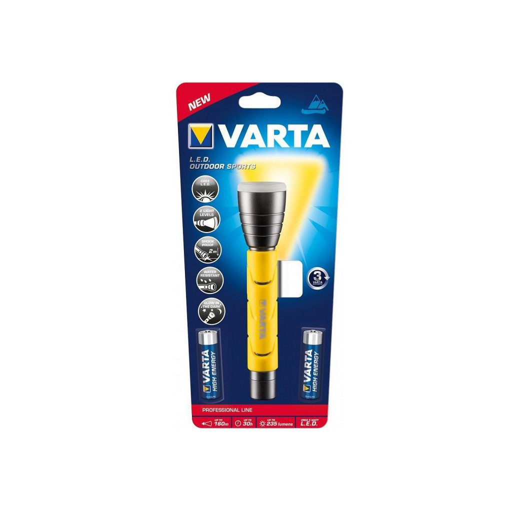 Ліхтар Varta LED Outdoor Sports Flashlight 2AA (18628101421) - зображення 5