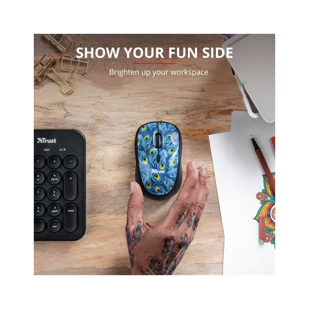 Мишка Trust Yvi Wireless Peacock (23388) - зображення 6