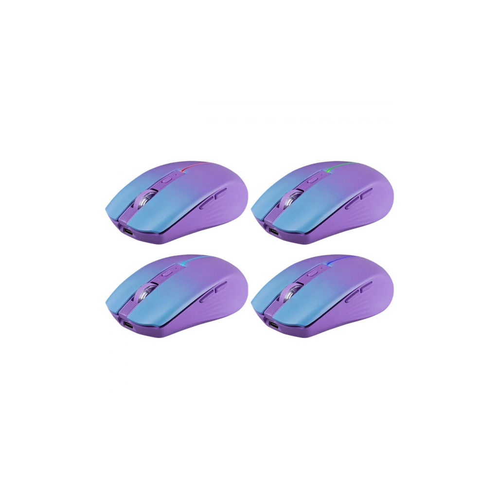 Мишка Defender Mystery MM301 LED Wireless/Bluetooth Violet (52301) - зображення 9